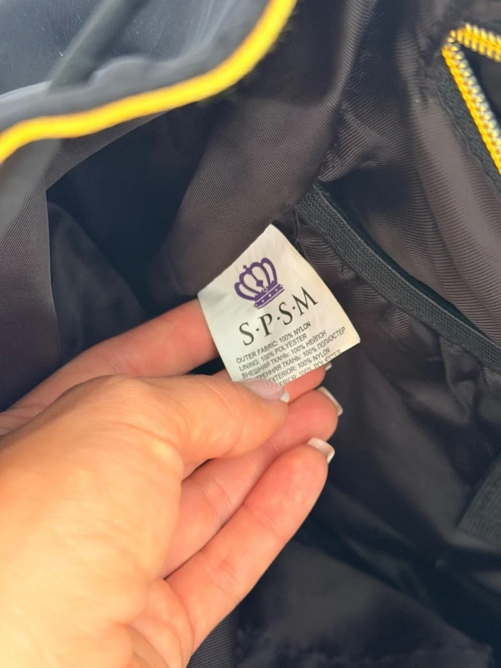 SPSM Basic Black Gold Backpack Gymnastics Sport